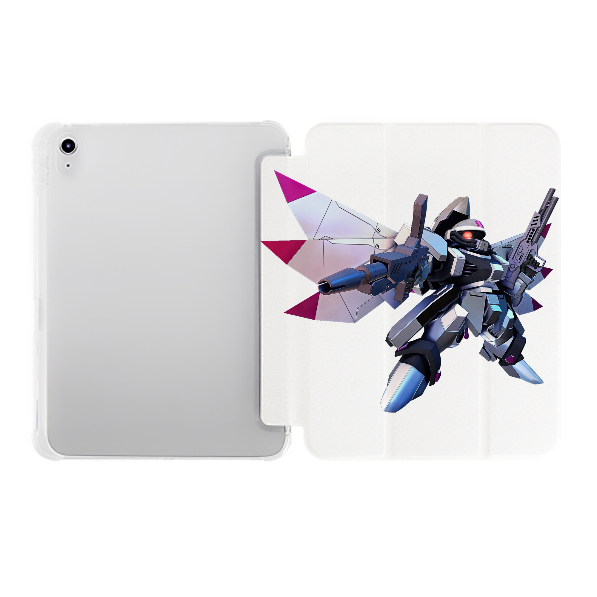 （画像用） 機動戦士ガンダム Mobile Suit Gundam IPad ケース ペン収納付き 三つ折りスタンド PUレザー×シリコン 対応機種9.5/10.5/10.9インチ